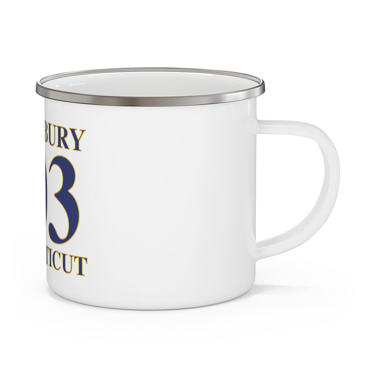 Waterbury 203 Connecticut Enamel Camping Mug