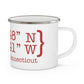 New Canaan Coordinates  Enamel Camping Mug