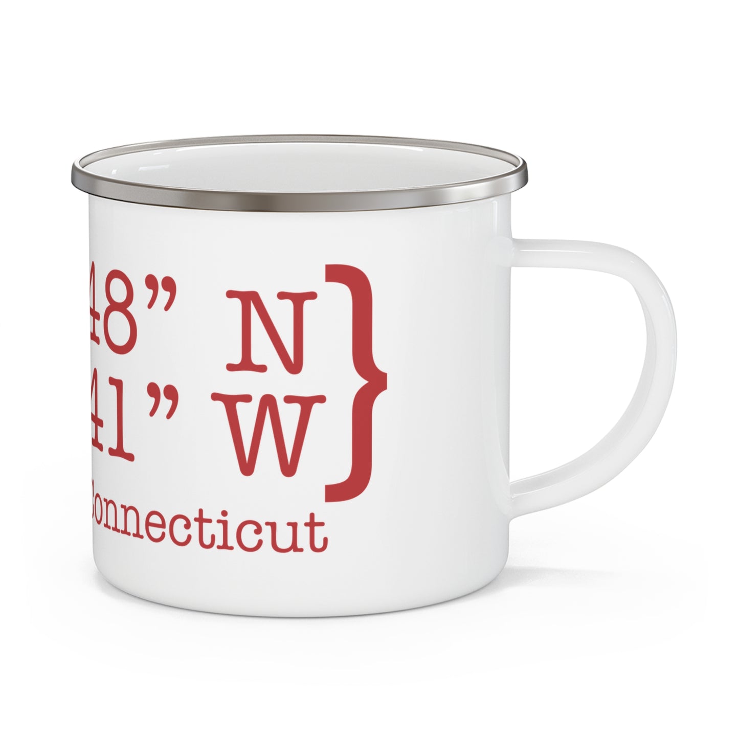 New Canaan Coordinates  Enamel Camping Mug