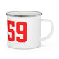 06759 Litchfield Connecticut Zip Code Enamel Camping Mug