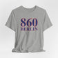 860 Berlin Red White & Blue Unisex Jersey Short Sleeve T-Shirt