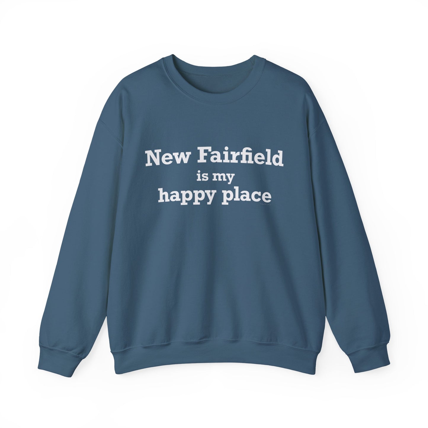 New Fairfield Is My Happy Place Unisex Heavy Blend™ Crewneck Sweatshirt