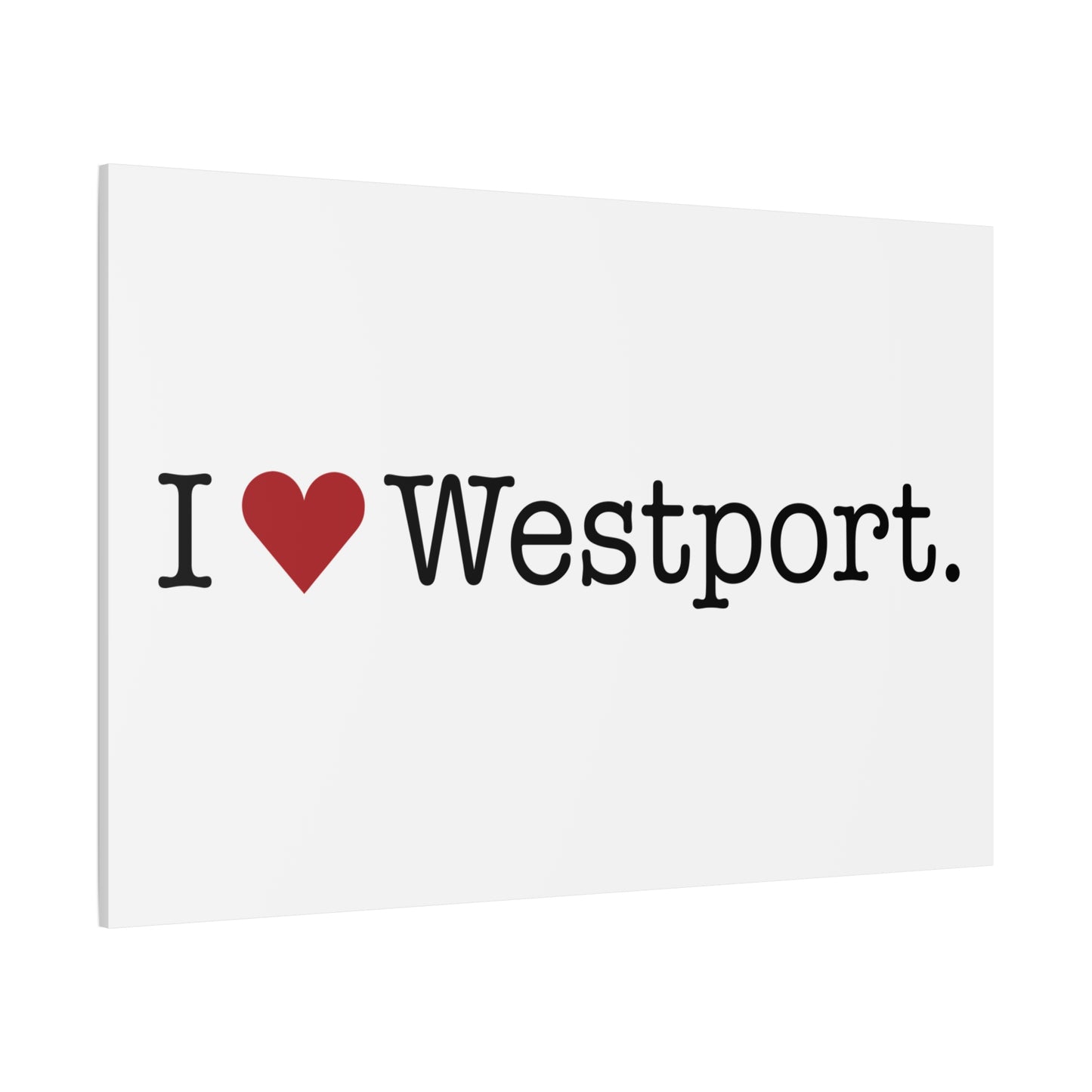 I Heart Westport. Matte Canvas, Stretched, 1.25"