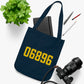 06896 Redding Connecticut Zip Code Organic Canvas Tote Bag