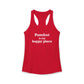 Pomfret is My Happy Place Women's Ideal Racerback Tank Top
