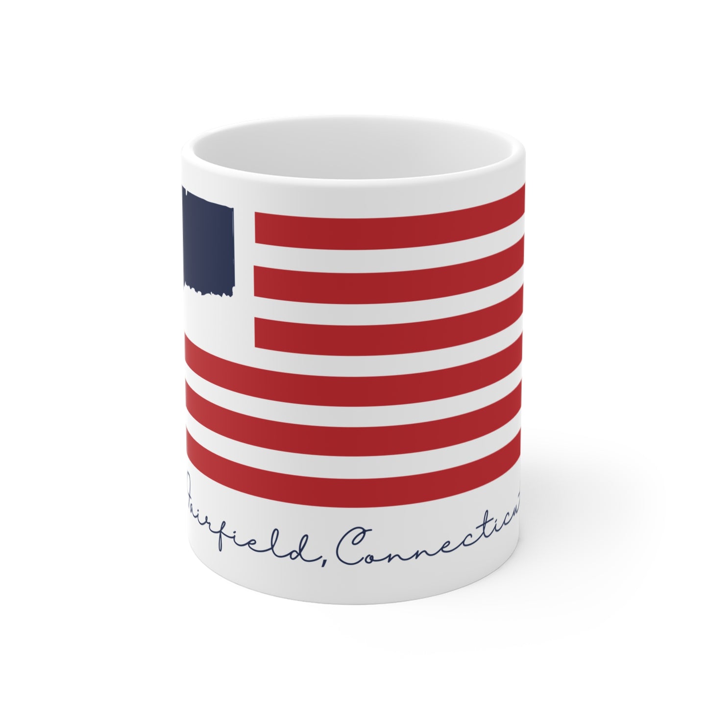 Fairfield Connecticut Flag Mug 11oz