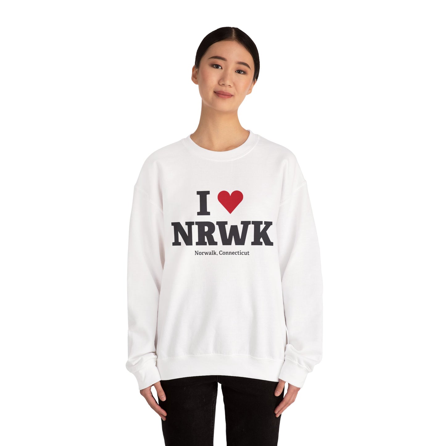 I Heart NRWK Unisex Heavy Blend™ Crewneck Sweatshirt