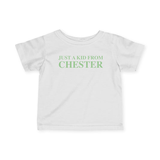 Just a kid from Chester Infant Fine Jersey T-Shirt