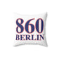 860 Berlin Red, White & Blue Spun Polyester Square Pillow