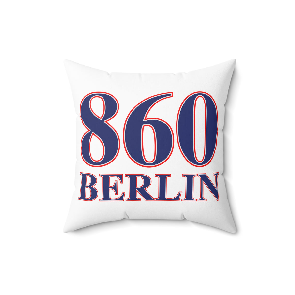 860 Berlin Red, White & Blue Spun Polyester Square Pillow