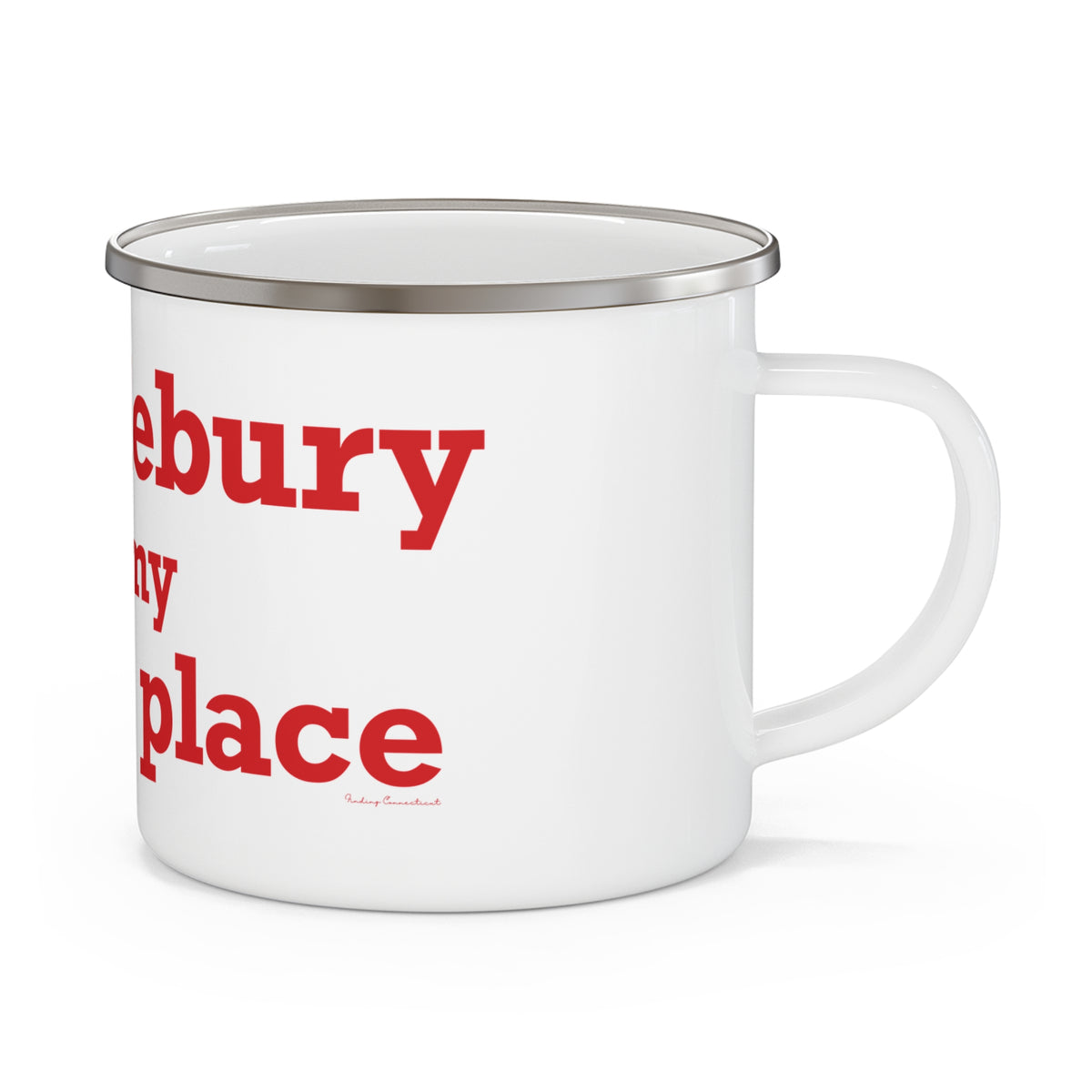 Middlebury is My Happy Place Enamel Camping Mug