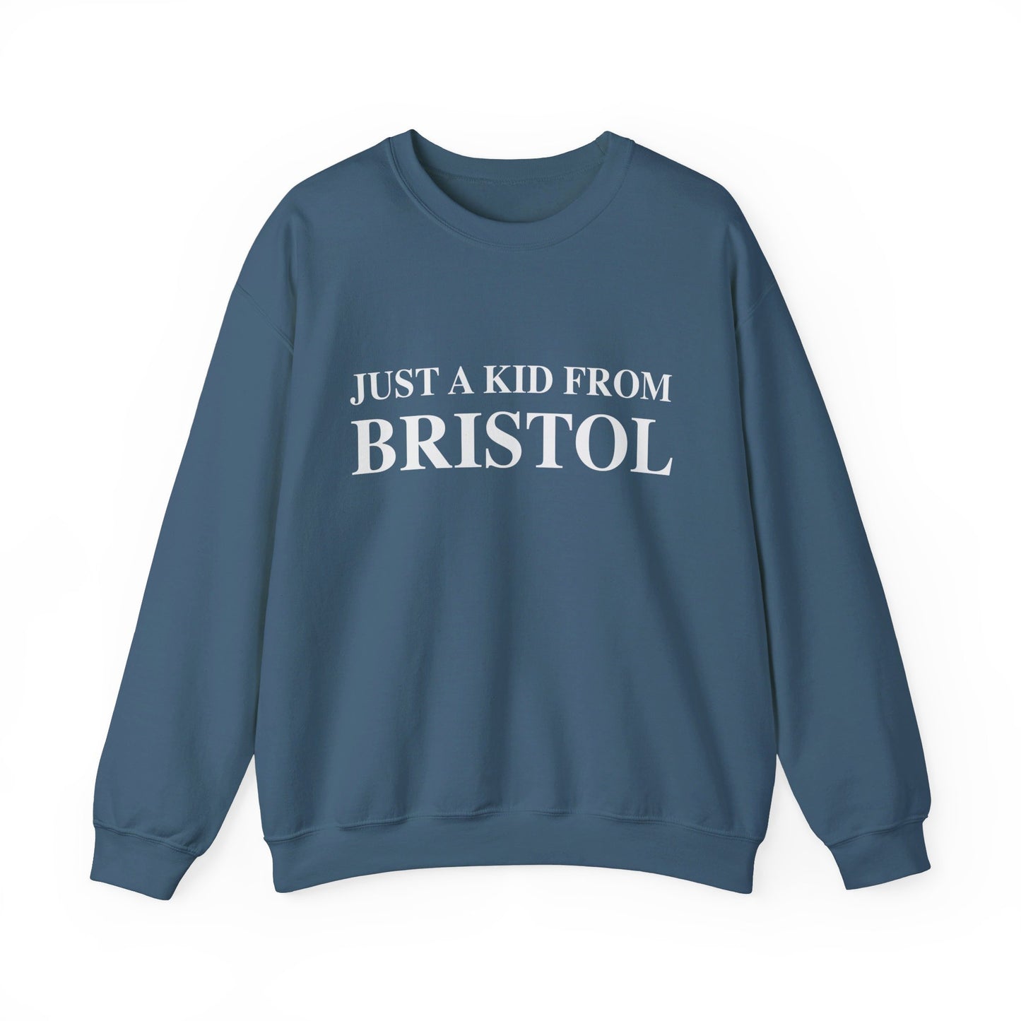 Just a kid from Bristol Unisex Heavy Blend™ Crewneck Sweatshirt