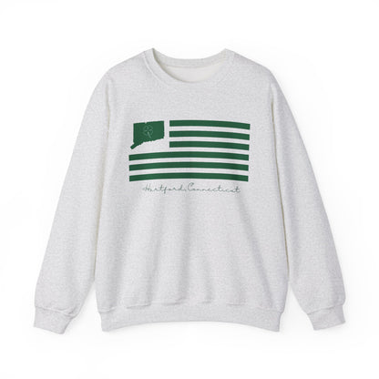 Hartford Connecticut St. Patrick’s Day Flag Unisex Heavy Blend™ Crewneck Sweatshirt