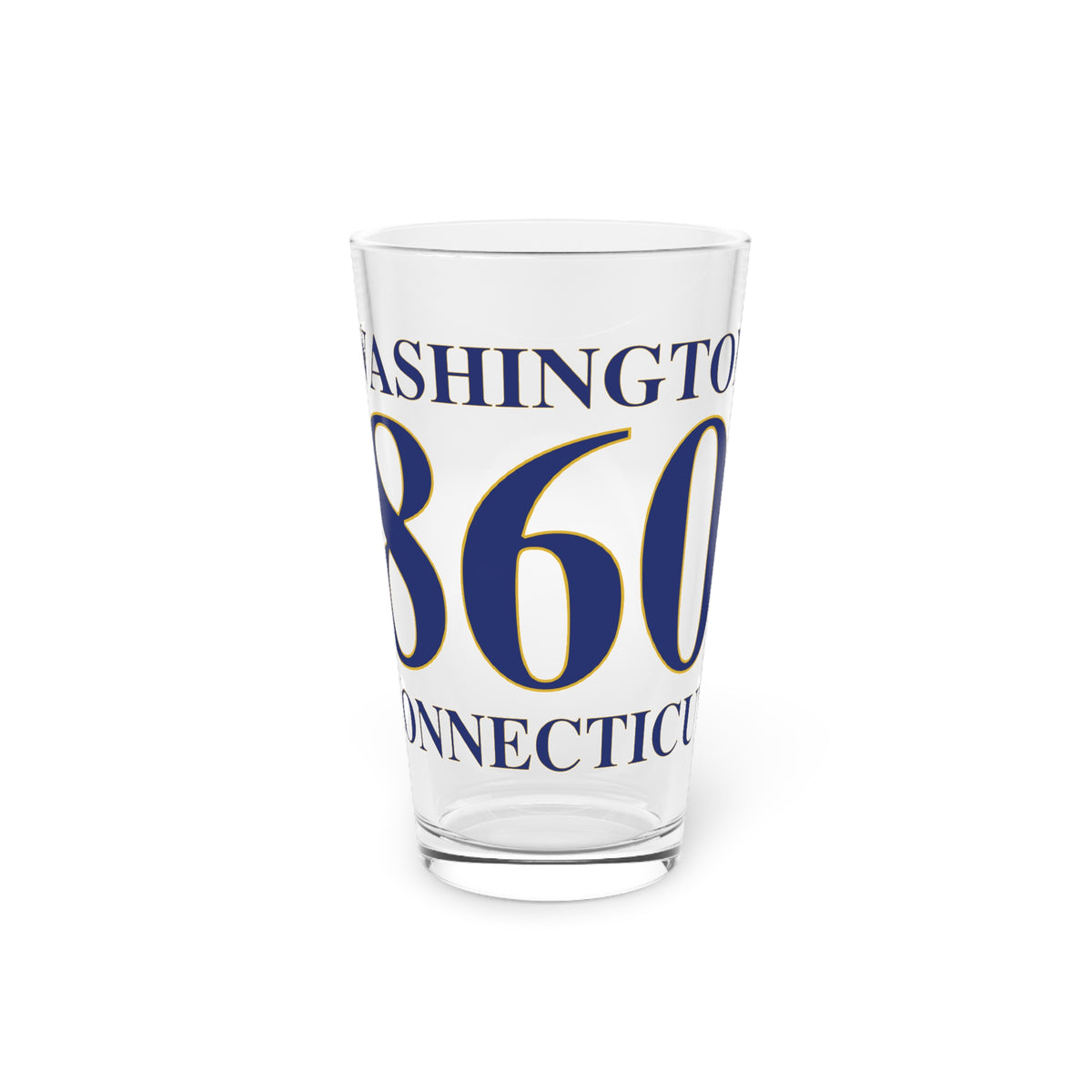Washington 860 Connecticut Pint Glass, 16oz