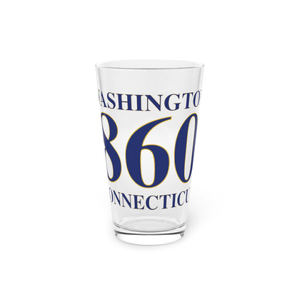 Washington 860 Connecticut Pint Glass, 16oz