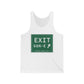 Vintage Exit 68N-E WCP Sign Unisex Jersey Tank Top