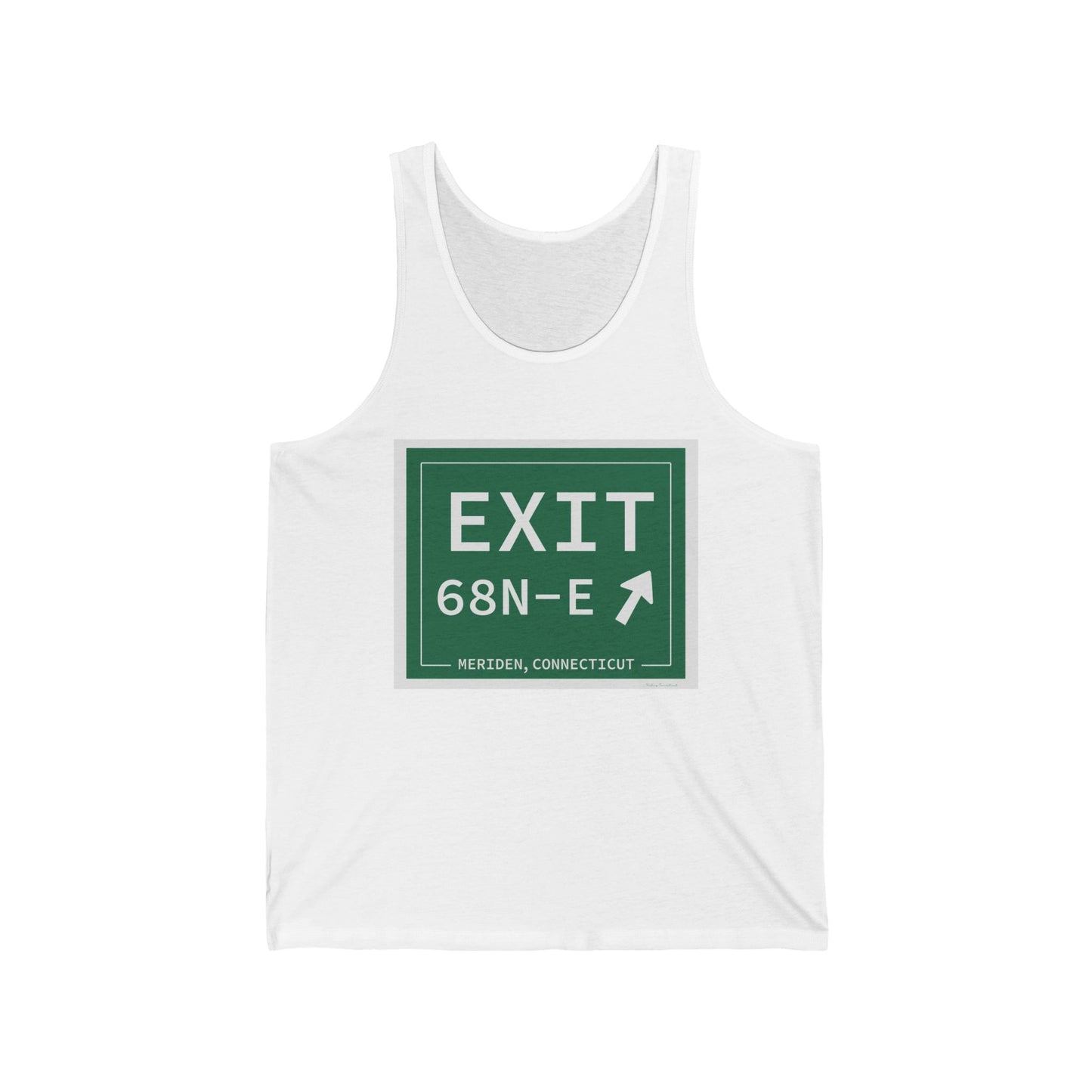 Vintage Exit 68N-E WCP Sign Unisex Jersey Tank Top
