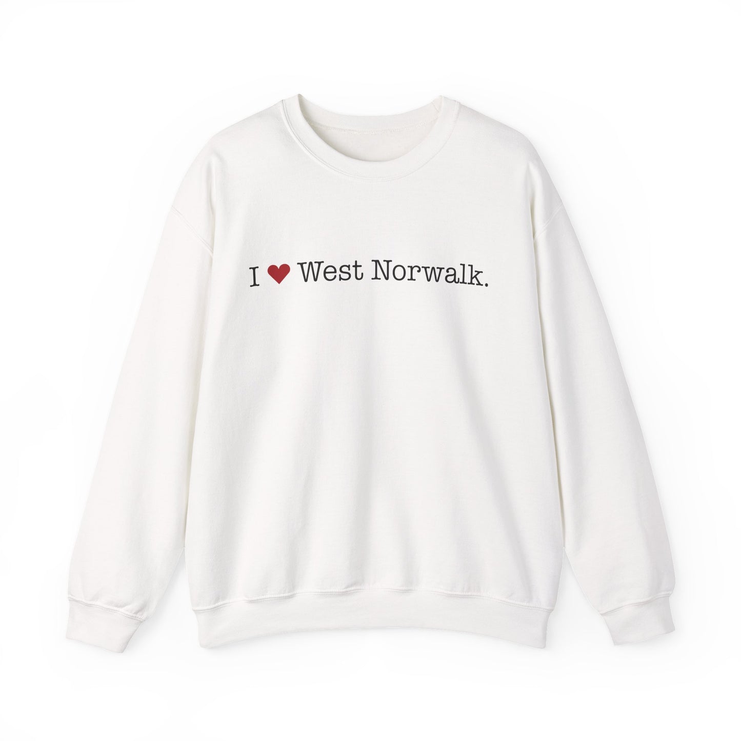 I Heart West Norwalk. Unisex Heavy Blend™ Crewneck Sweatshirt