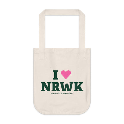 I Heart NRWK Organic Canvas Tote Bag