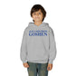 Just a kid from Goshen Youth Heavy Blend Hooded Sweatshirt