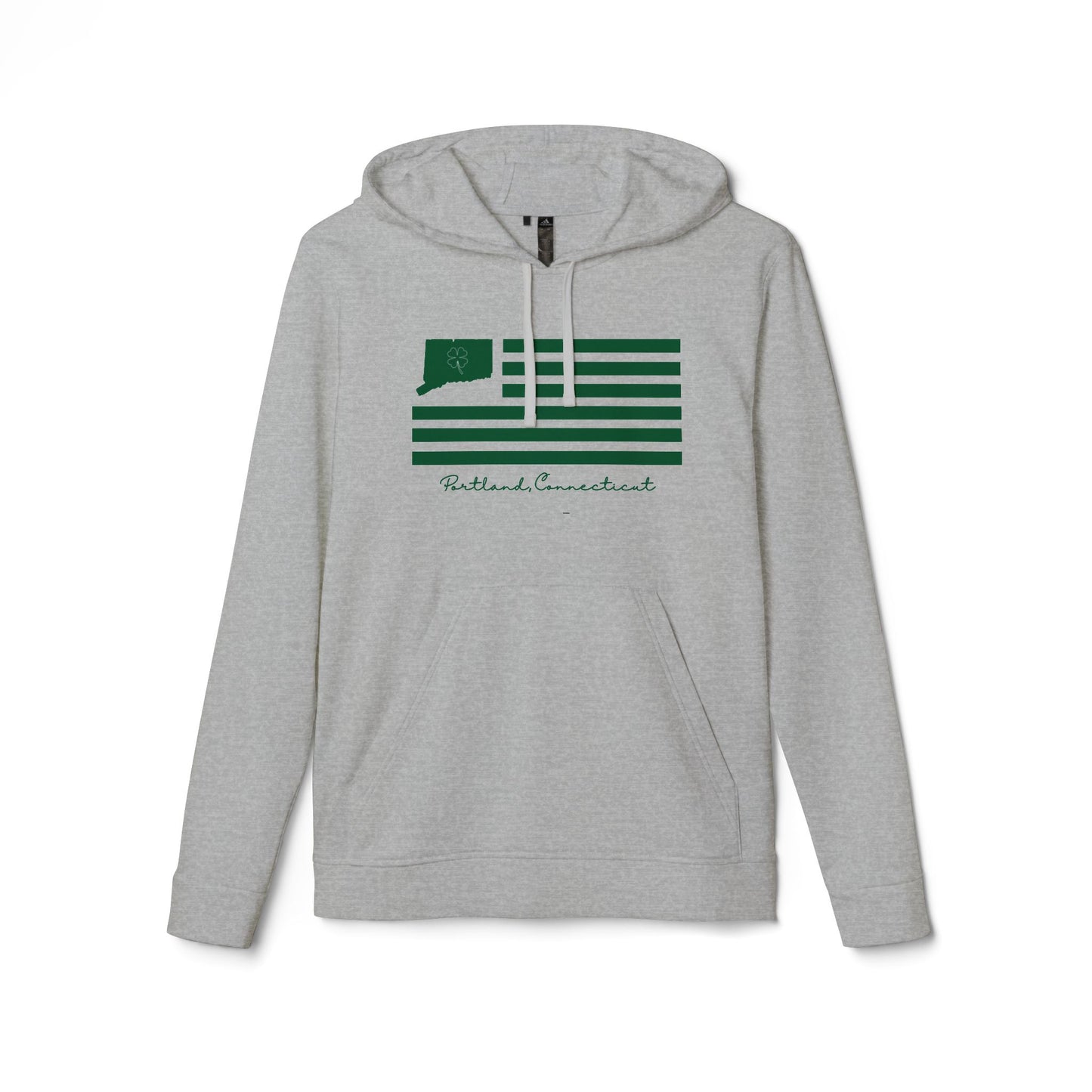 Portland Connecticut St. Patrick’s Day Flag adidas Unisex Fleece Hoodie