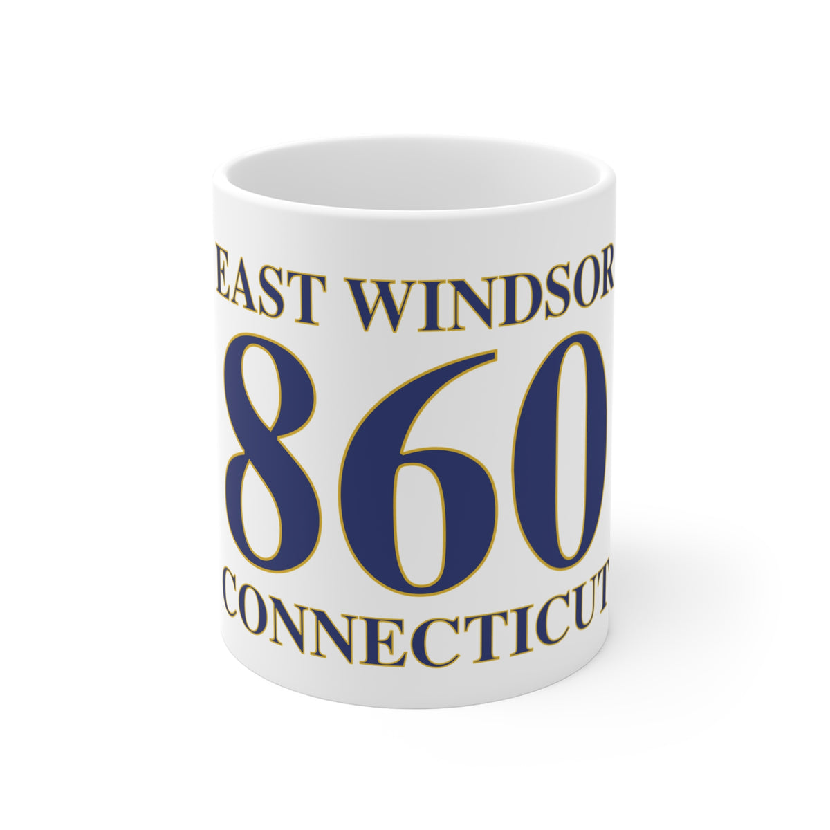 East Windsor 860 Connecticut  Canton Mug 11oz