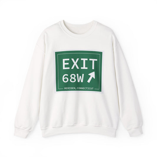 Vintage Exit 68W WCP Sign Unisex Heavy Blend™ Crewneck Sweatshirt