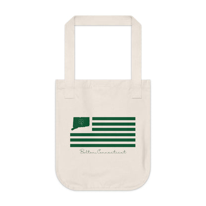 Bolton Connecticut St. Patrick’s Day Flag Organic Canvas Tote Bag
