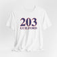 203 Guilford Red White & Blue Unisex Jersey Short Sleeve T-Shirt