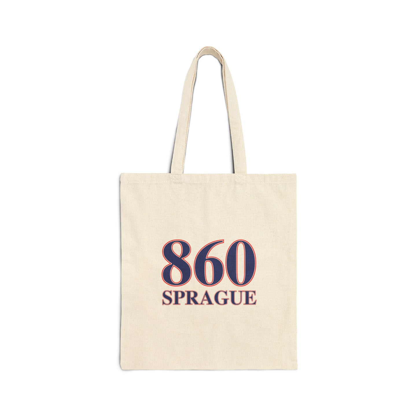 860 Sprague Red, White & Blue Cotton Canvas Tote Bag