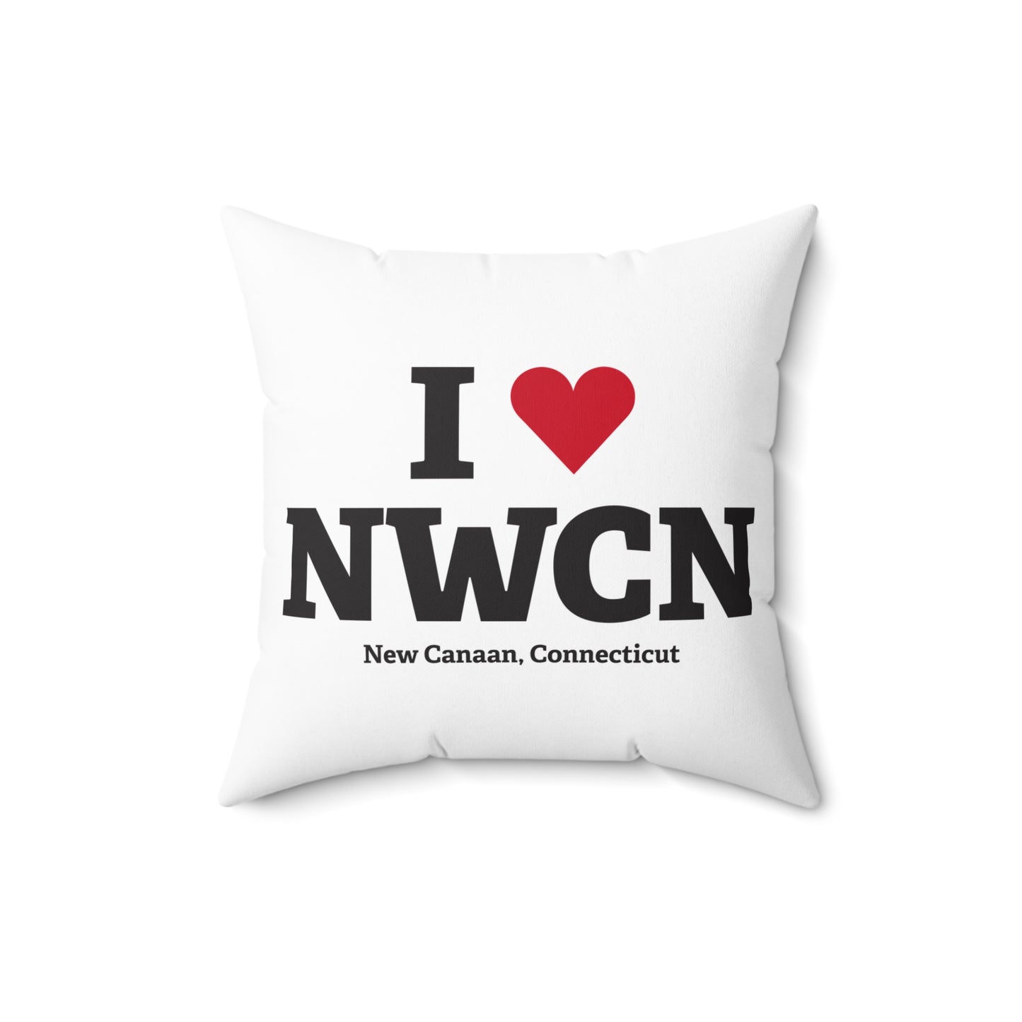 I Heart NWCN Spun Polyester Square Pillow
