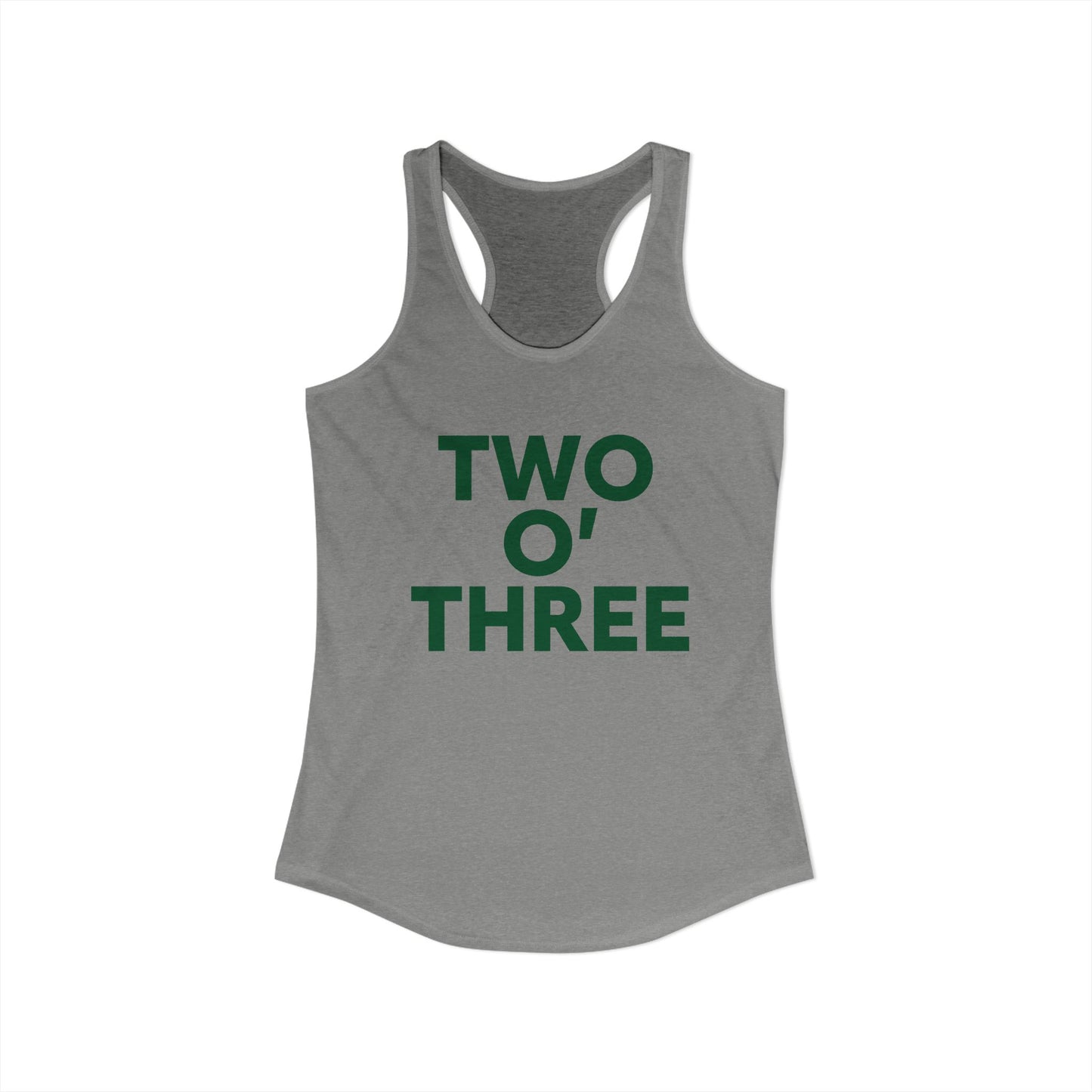 Two O’ Three Women's Ideal Racerback Tank Top Lucky Green – St. Patrick’s Day