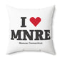 I Heart MNRE Spun Polyester Square Pillow