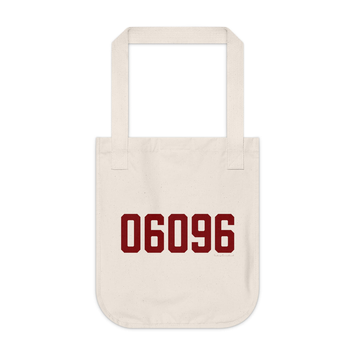 06096 Windsor Locks  Connecticut Zip Code Organic Canvas Tote Bag