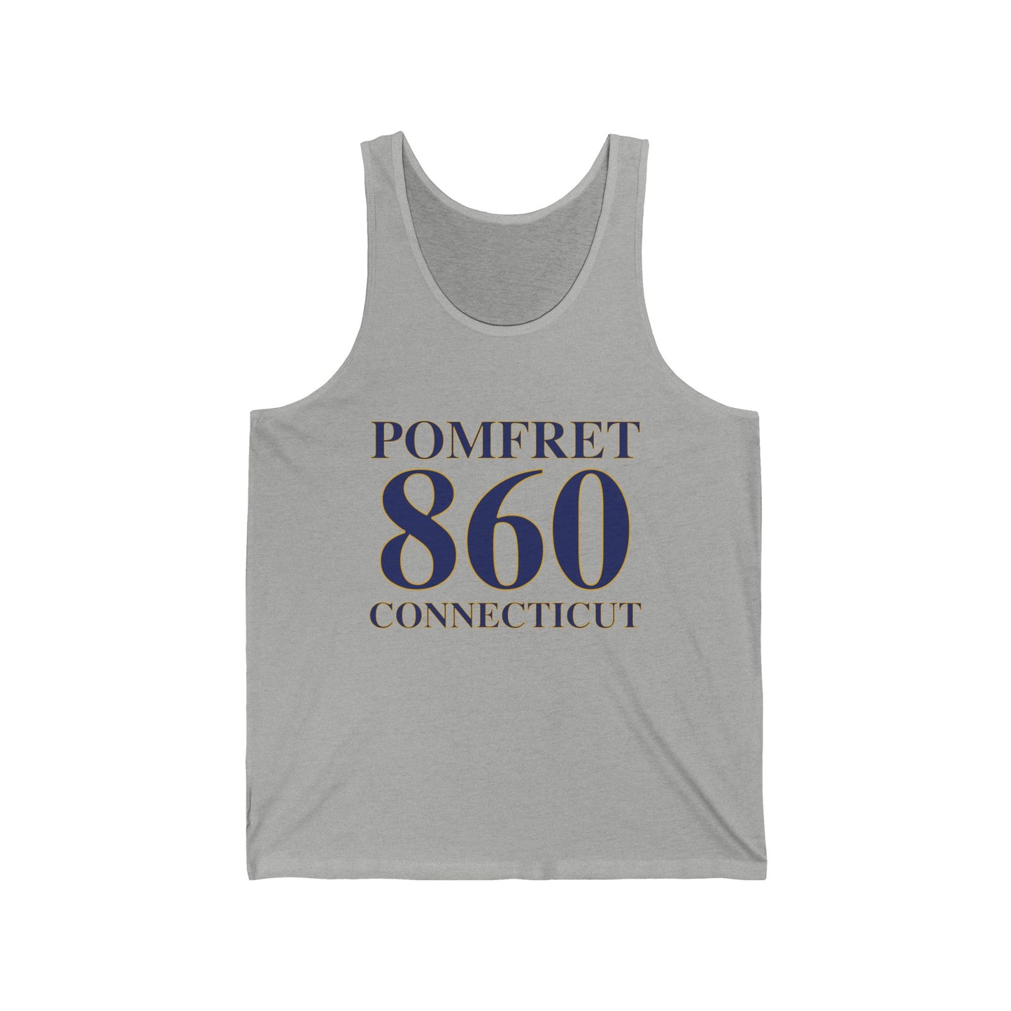 Pomfret 860 Connecticut Unisex Jersey Tank Top