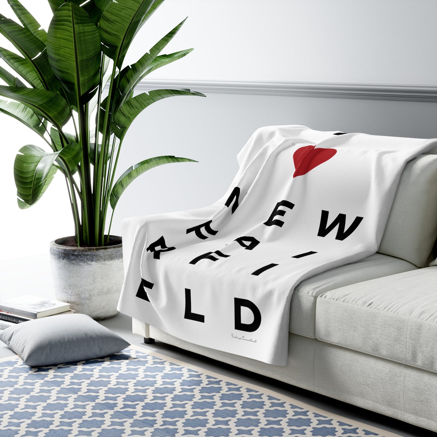 New Fairfield Vision Sherpa Fleece Blanket