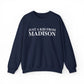 Just a kid from Madison Unisex Heavy Blend™ Crewneck Sweatshirt