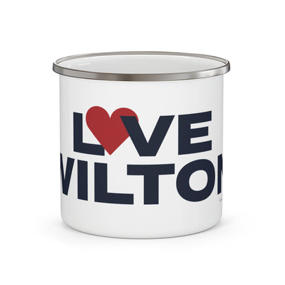 Love Wilton Enamel Camping Mug