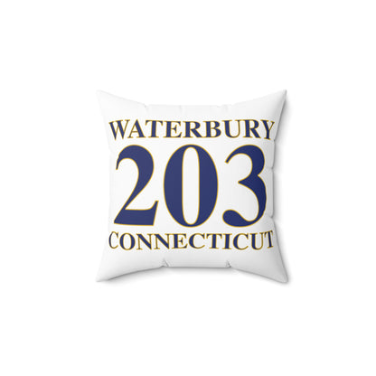 Waterbury 203 Connecticut Polyester Square Pillow