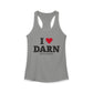 I Heart DARN Women's Ideal Racerback Tank Top