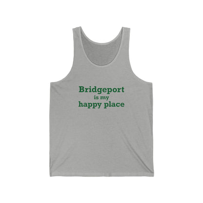 Bridgeport Is My Happy Place Unisex Jersey Tank Top