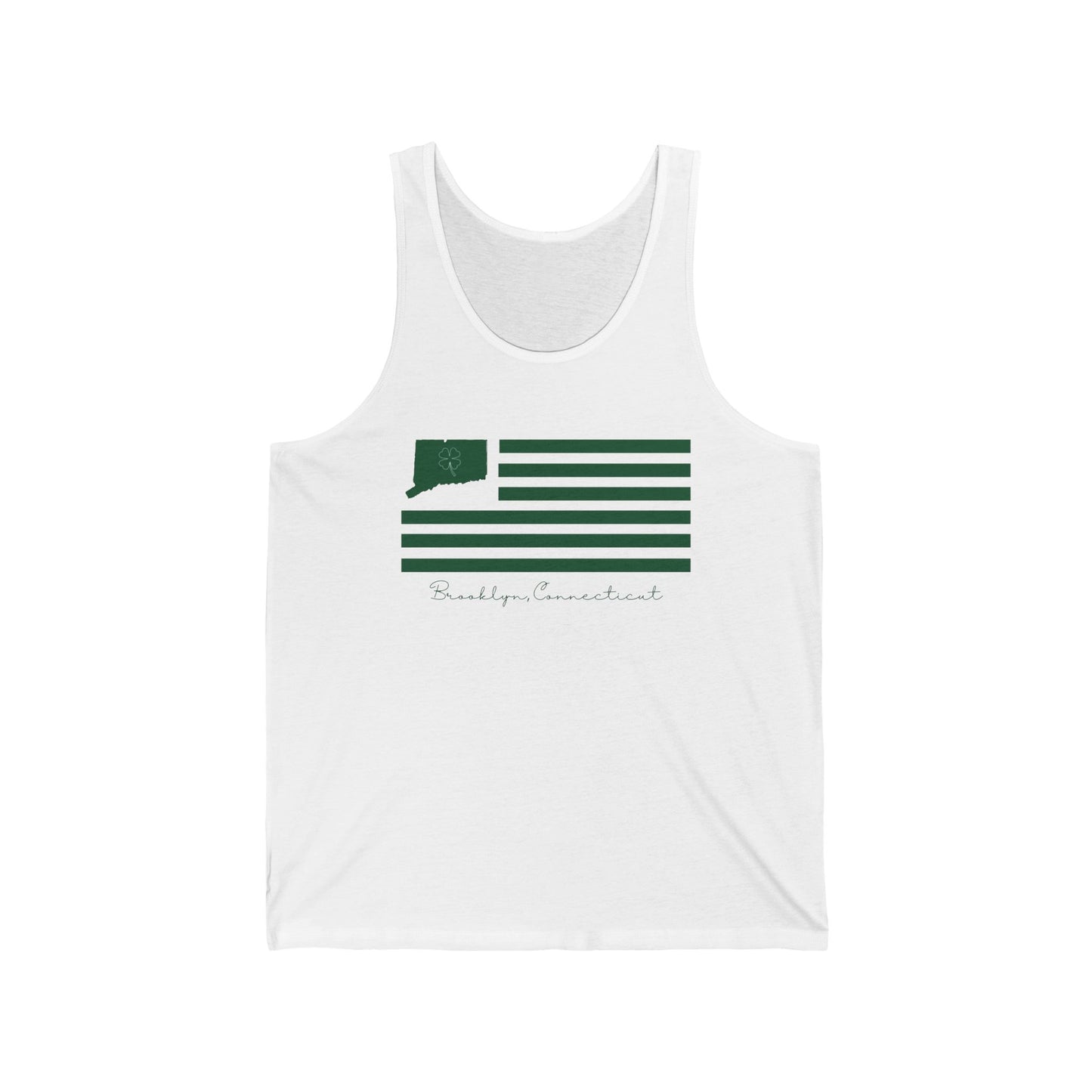 Brooklyn Connecticut St. Patrick’s Day Flag Unisex Jersey Tank Top