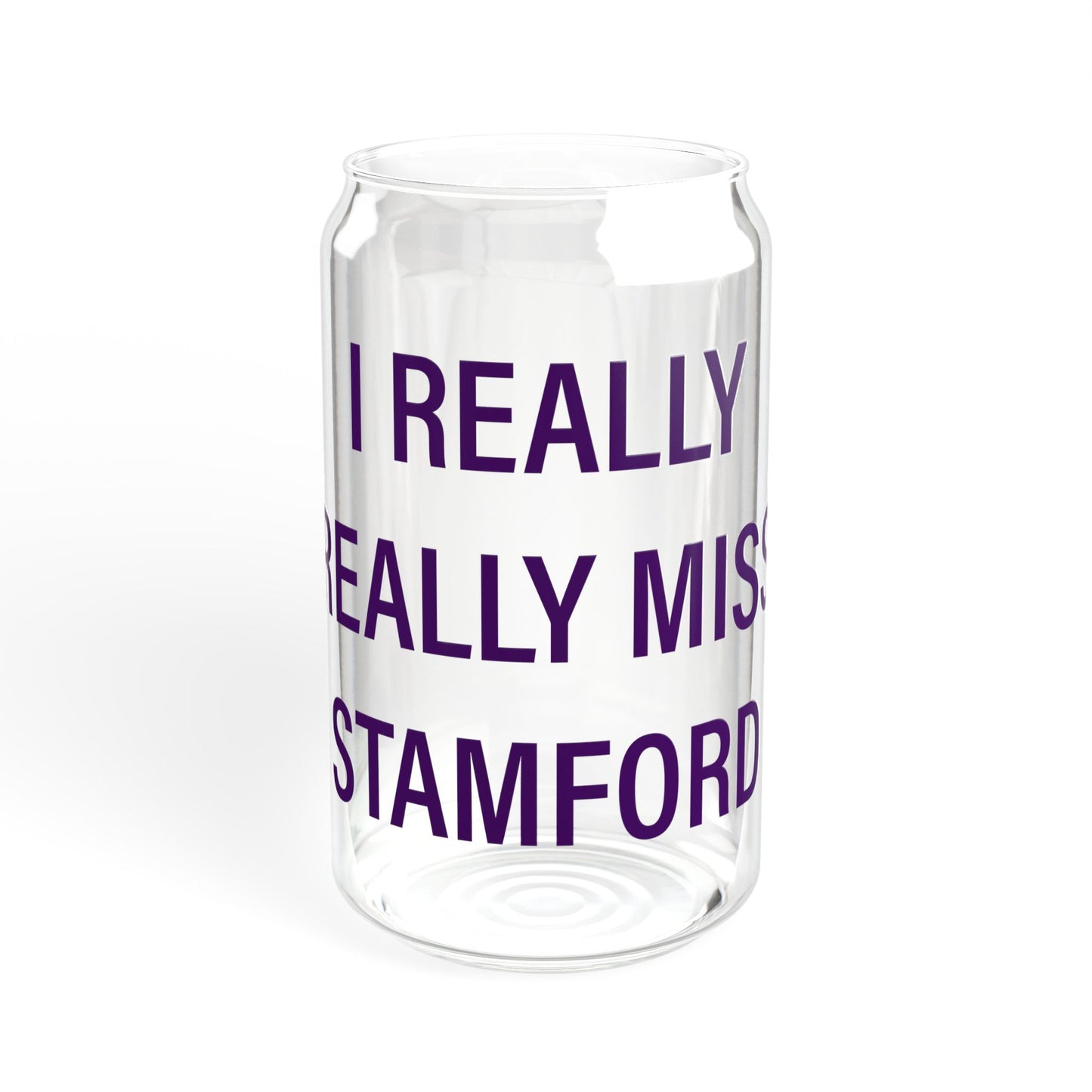 I Really Really Miss Stamford Sipper Glass, 16oz