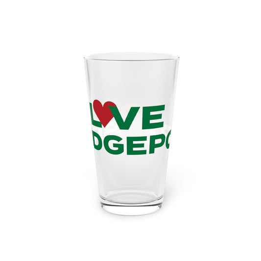 Love Bridgeport  Pint Glass, 16oz