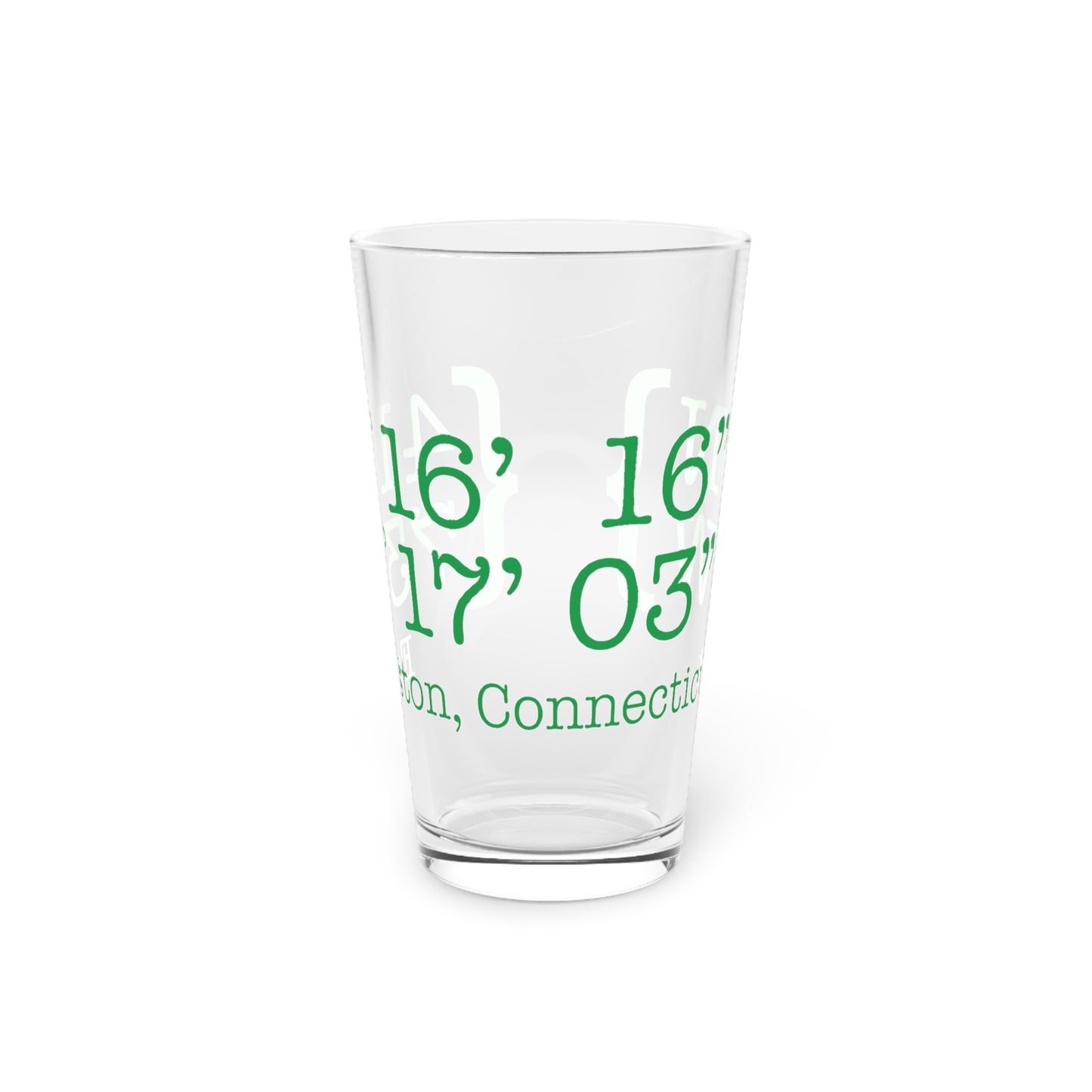 Easton Coordinates Pint Glass, 16oz