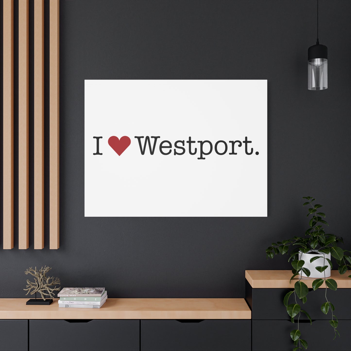I Heart Westport. Matte Canvas, Stretched, 1.25"