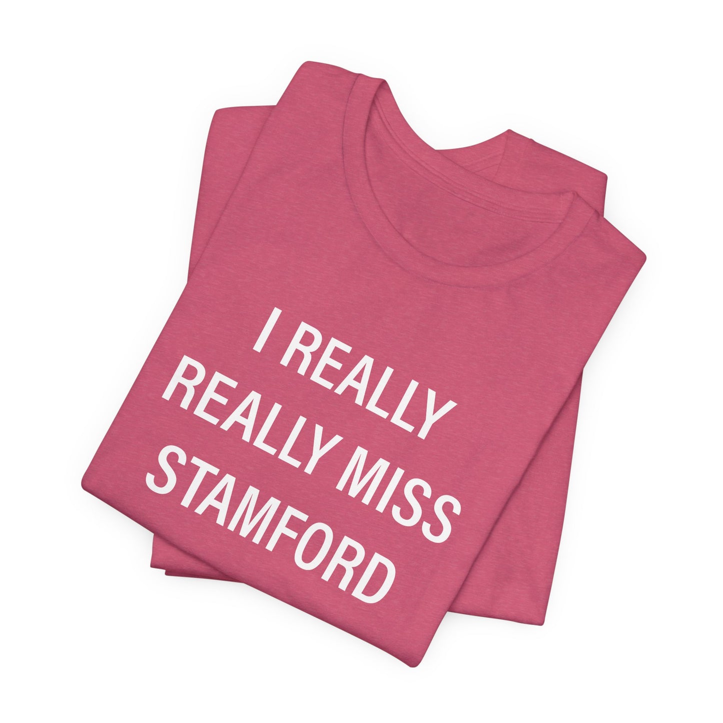 I Really Really Miss Stamford Unisex Jersey Short Sleeve T-Shirt