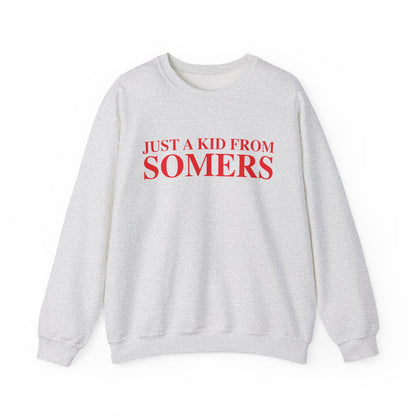 Just a kid from Somers Unisex Heavy Blend™ Crewneck Sweatshirt
