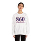 860 Burlington Red White & Blue Unisex Heavy Blend™ Crewneck Sweatshirt