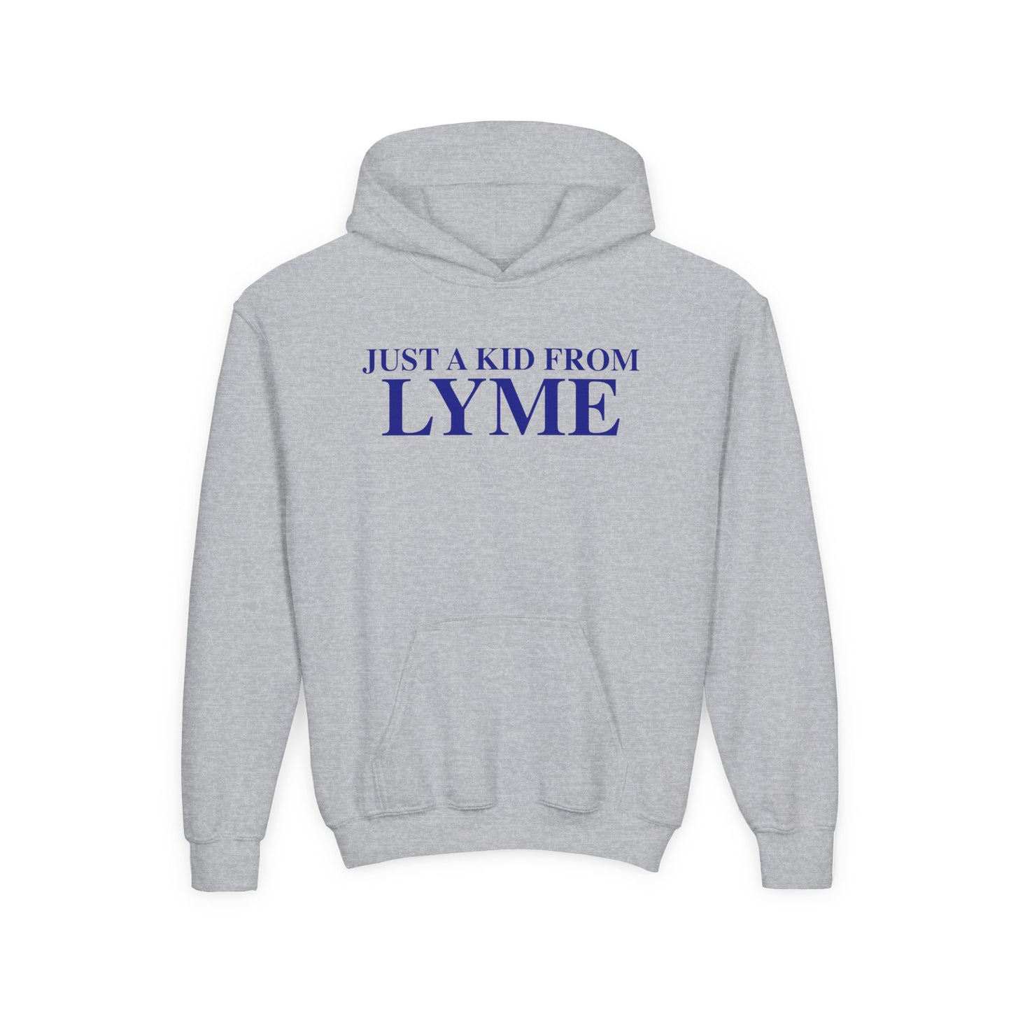 Just a kid from Lyme Youth Heavy Blend Hooded Sweatshirt